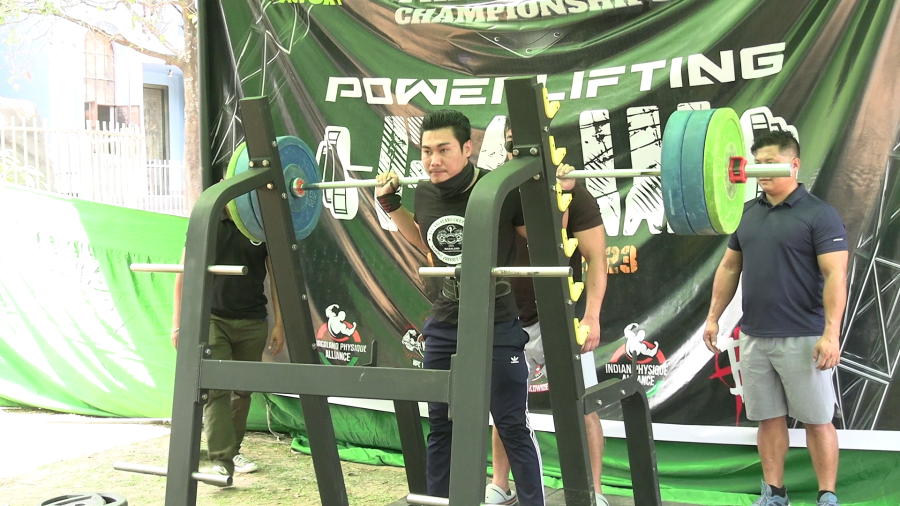 Participants during the second edition of National Physique Committee Nagaland Championship 2023 held at Holy Cross Higher Secondary School, Dimapur on April 22. Judges for the event were Power Lifting Federation of India (PFI), Sunil Lochab, NPC Head of India, Hemant Angrish. The event was organised by The Fit Factory Gym, Dimapur. (Morung Photo)